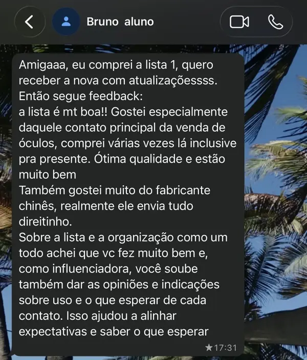 Depoimento de Beatriz — aluna