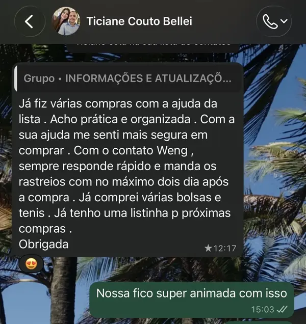 Depoimento de Carolina — aluna